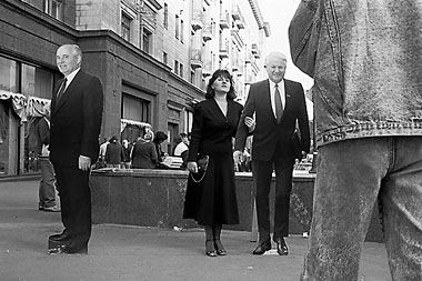 Moskau August 1991 Jelzin oder Gorbatschow